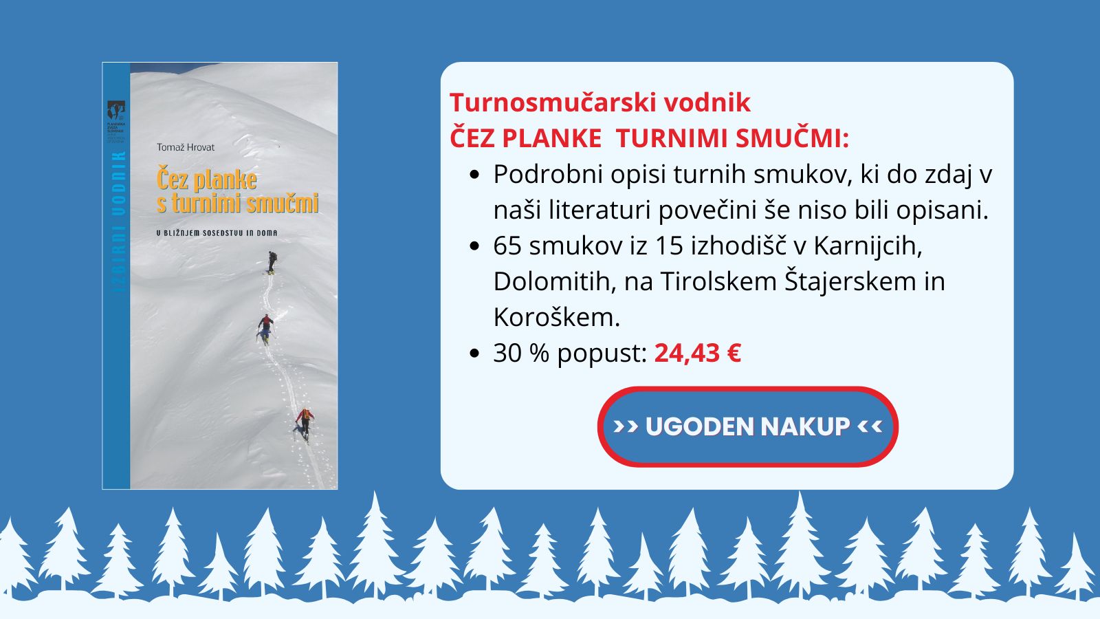 Čez planke s turnimi smučmi