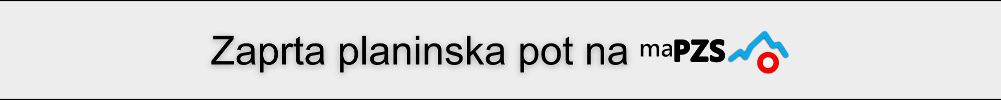 Zaprta planinska pot na (2000 x 200 pik)