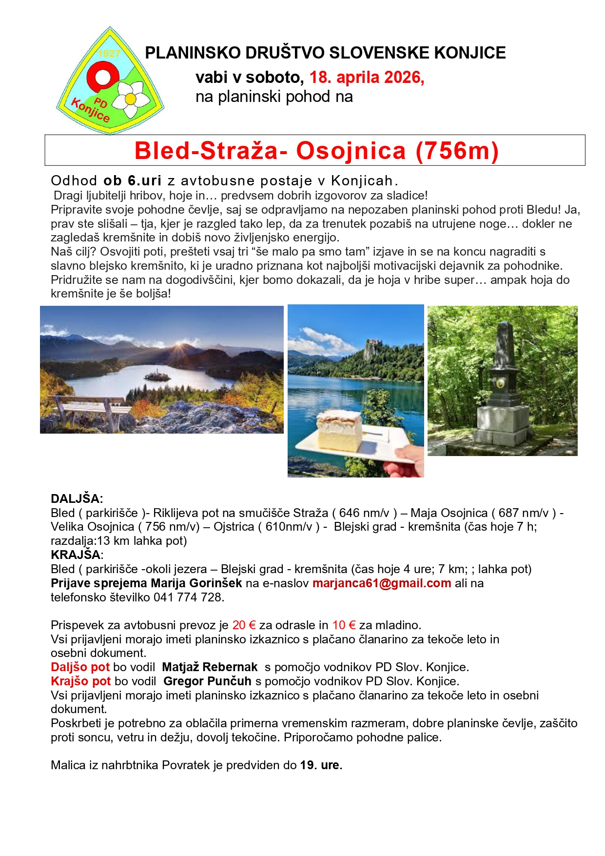 Bled - Straža Mala Osojnica - Ojstrica - blejski grad - krem&scaron;nita 18-4-2026 _page-0001