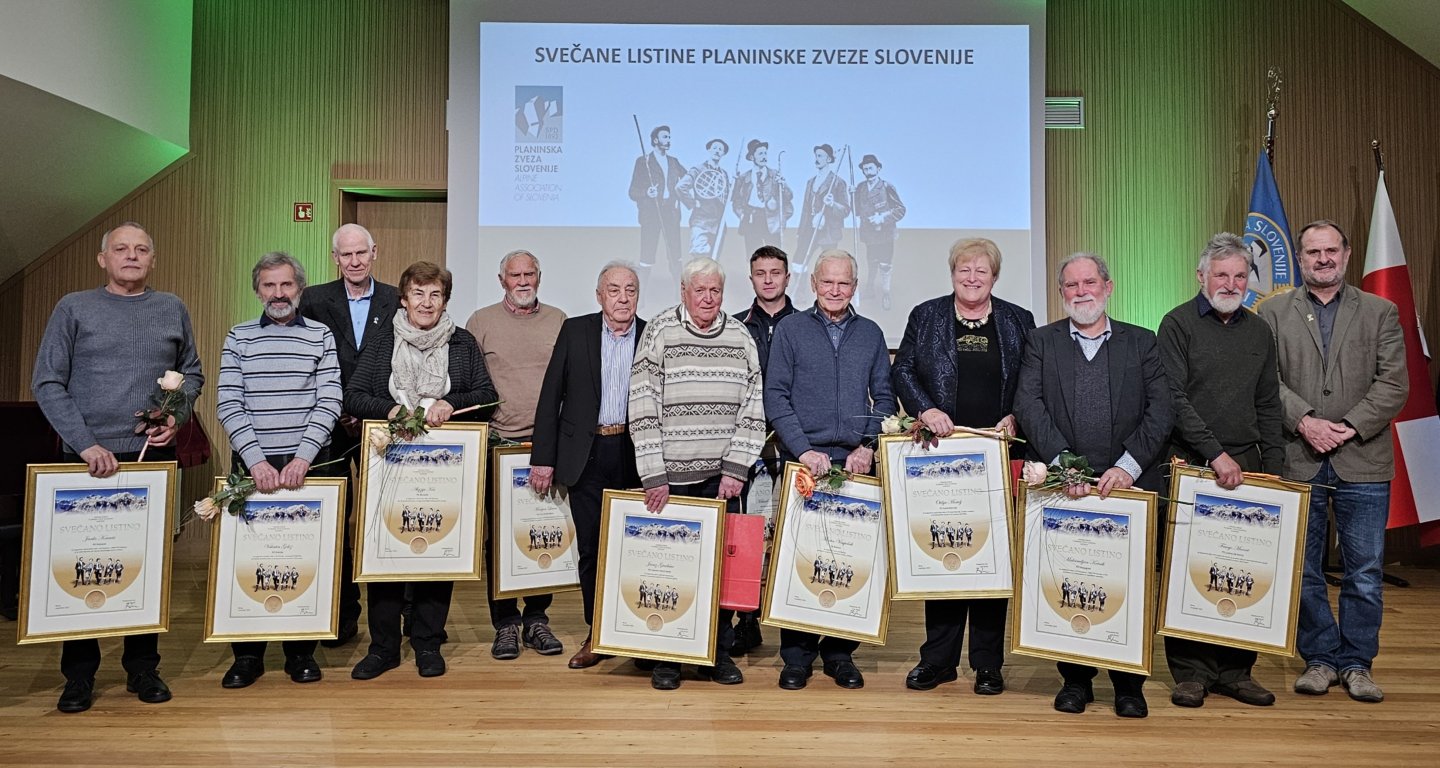 Bojan Pollak častni član PZS, najvišja priznanja prostovoljcem v planinstvu