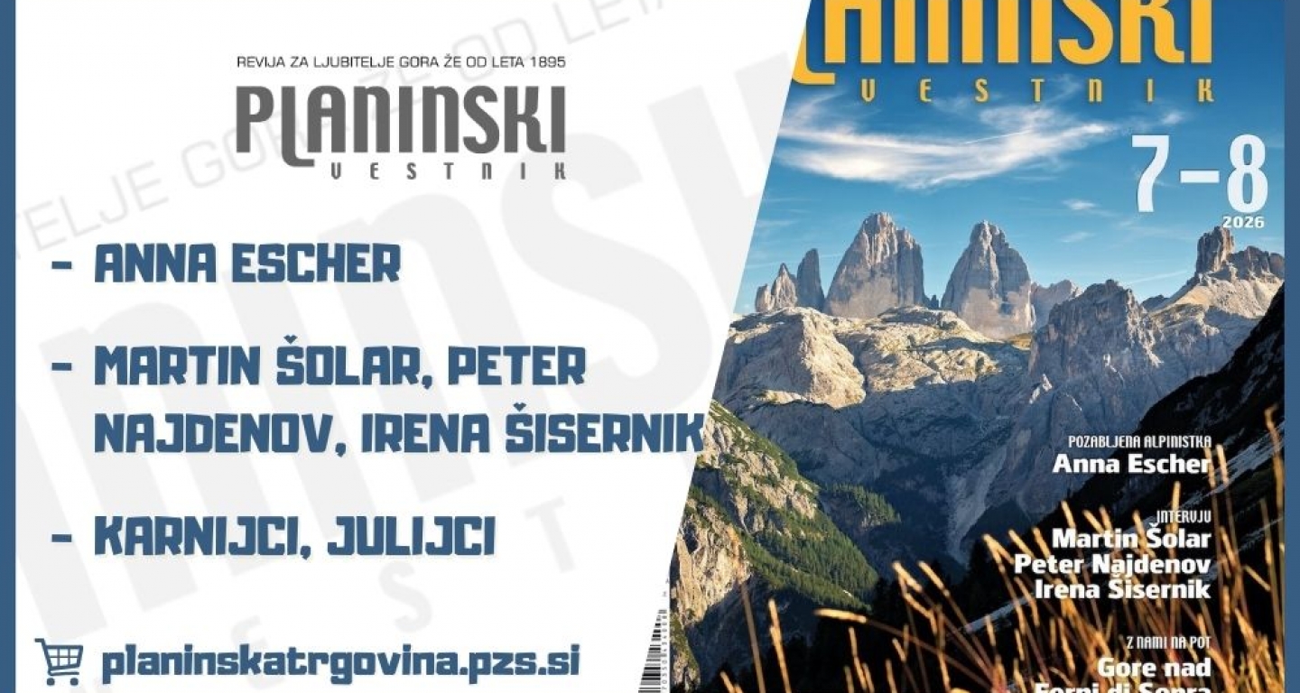 Planinski vestnik pred poletnim oddihom