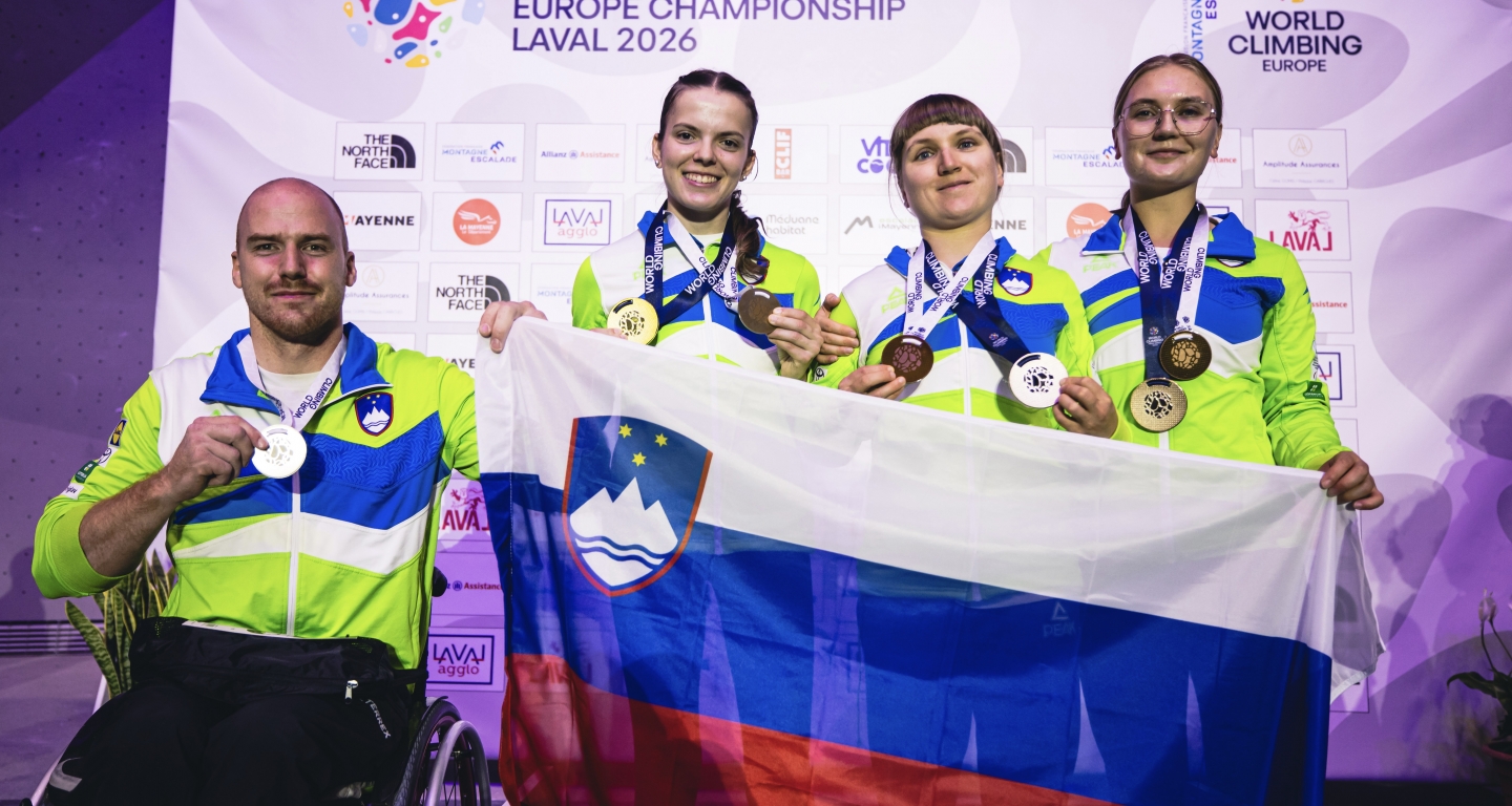Zlato, srebro in bron za slovenske paraplezalce na svetovnem pokalu v Lavalu