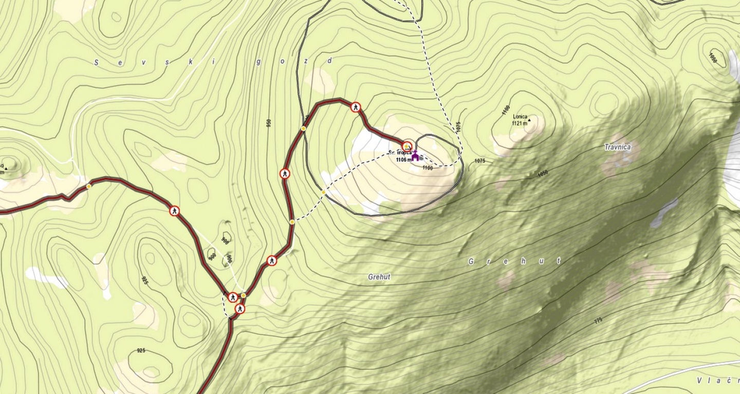 ZAPRTA POT | planinska pot pod vrhom Sv. Trojice pri Pivki