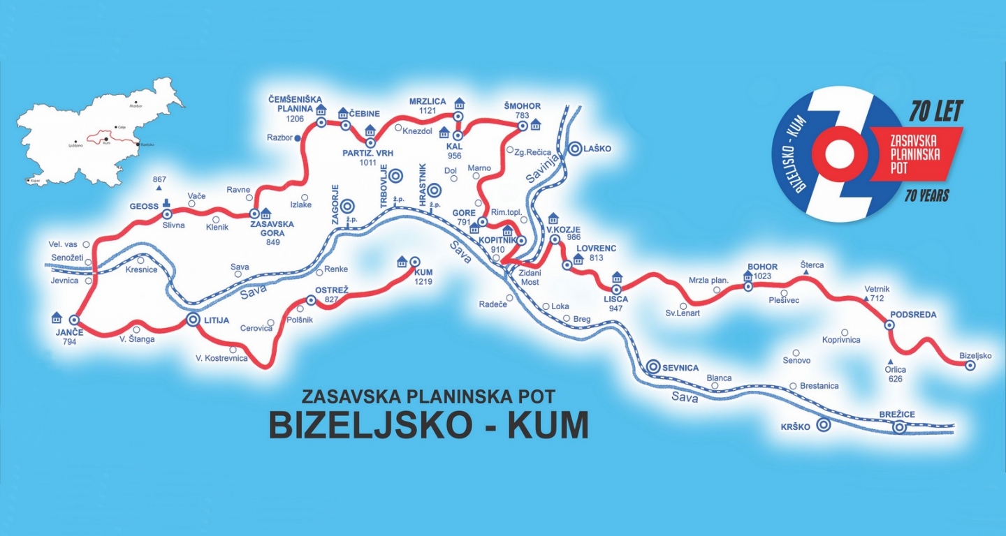 Vabilo | 70-letnica Zasavske planinske poti in 30-letnica KP Kum