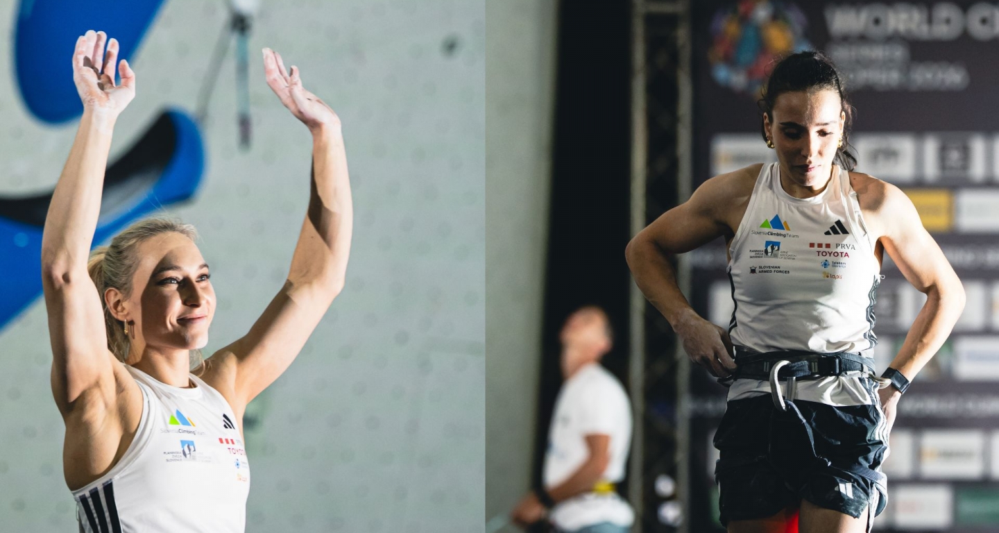 Janja Garnbret in Rosa Rekar med trojico v finale svetovne serije Koper 2026